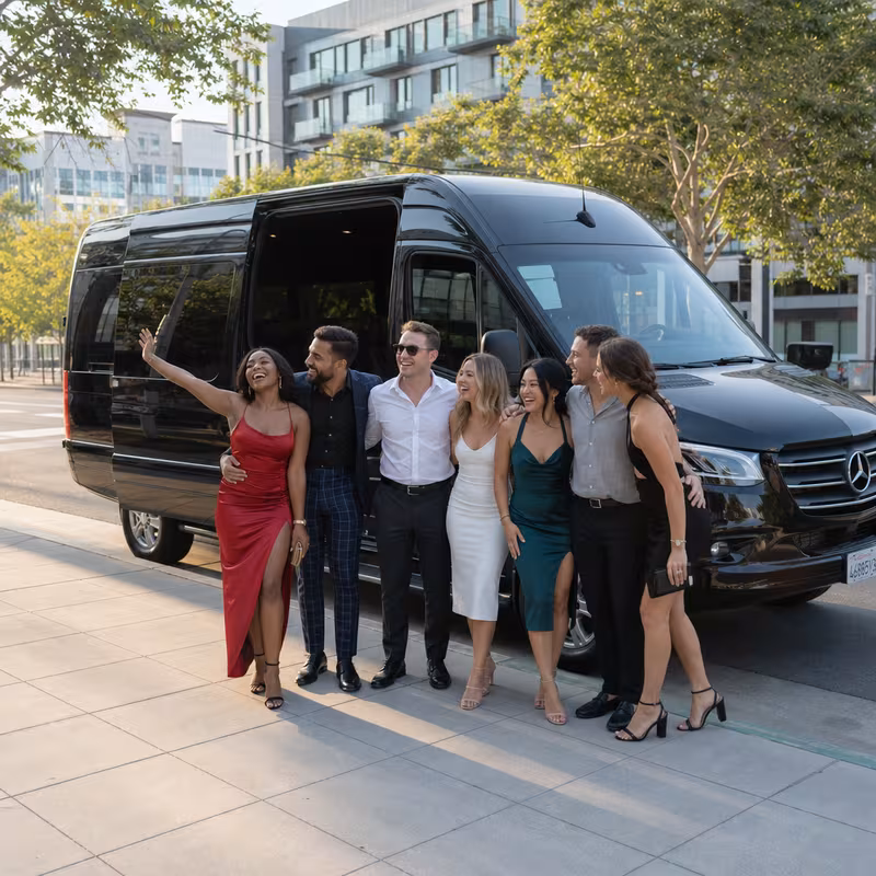 Sunnyvale Bachelor & Bachelorette Transportation fleet vehicle