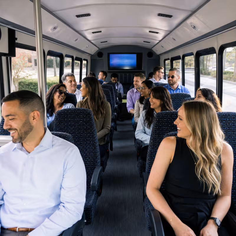 Black Mercedes Sprinter van staged for an Sunnyvale Corporate Transportation group