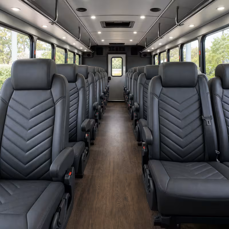 15-35 Passenger Minibus Interior