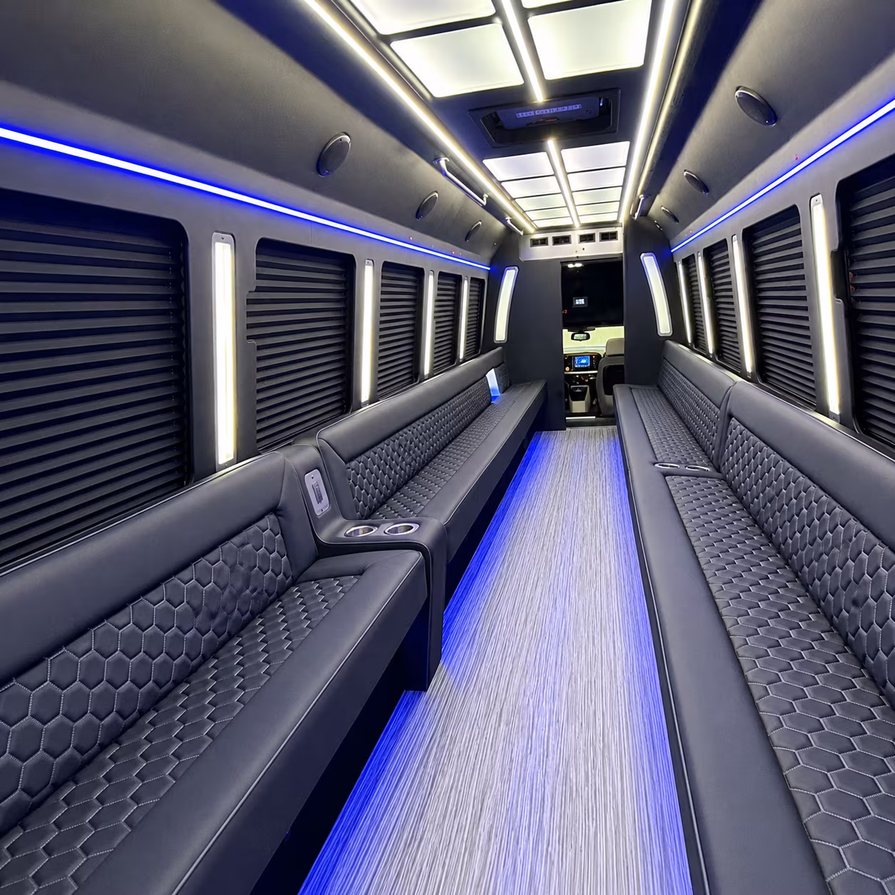 Sunnyvale Bachelor & Bachelorette Transportation party bus interior