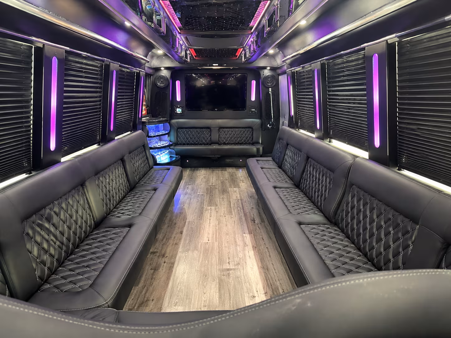 Sunnyvale Private Event Transportation party bus exterior