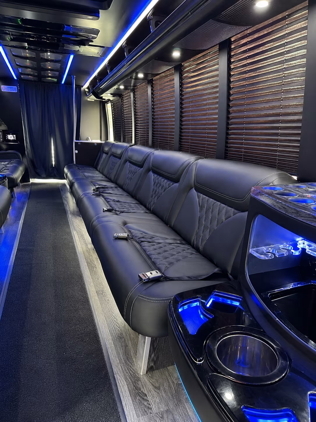 Sunnyvale Private Event Transportation party bus exterior