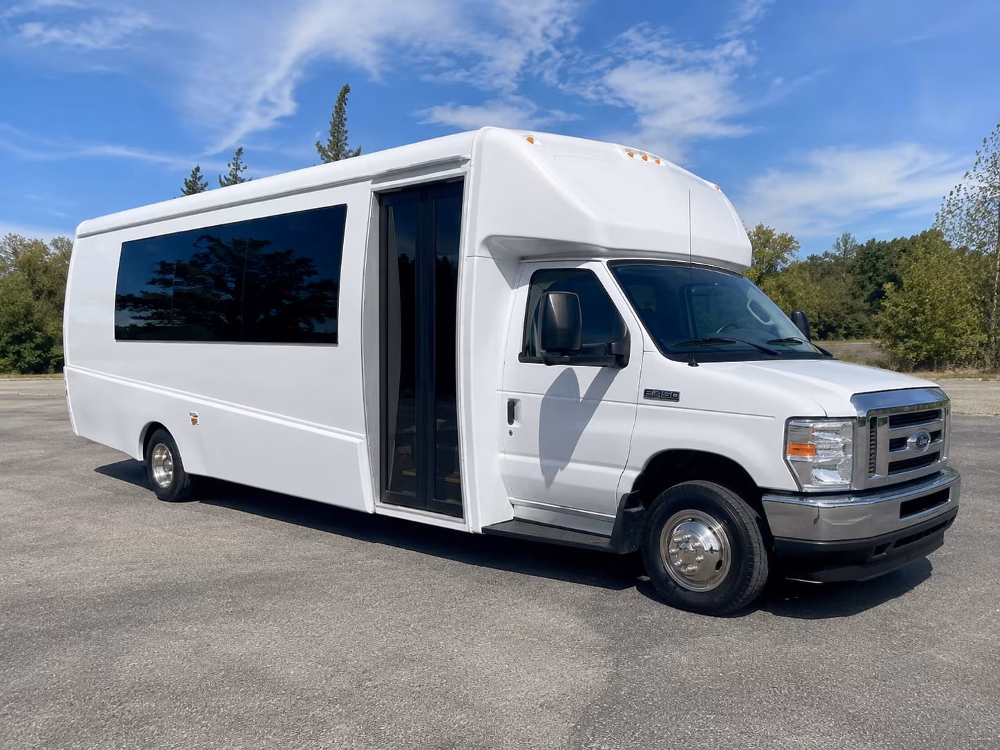 Sunnyvale Private Event Transportation party bus exterior