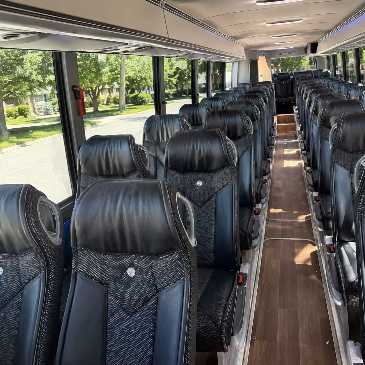 Sunnyvale School Event Transportation party bus interior