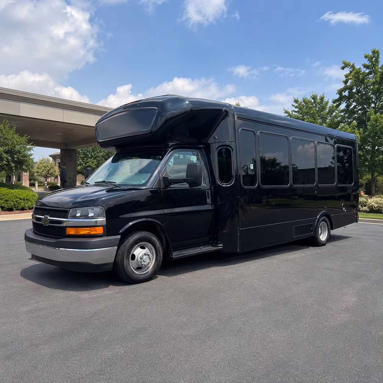 Sunnyvale Sporting Event Transportation party bus exterior
