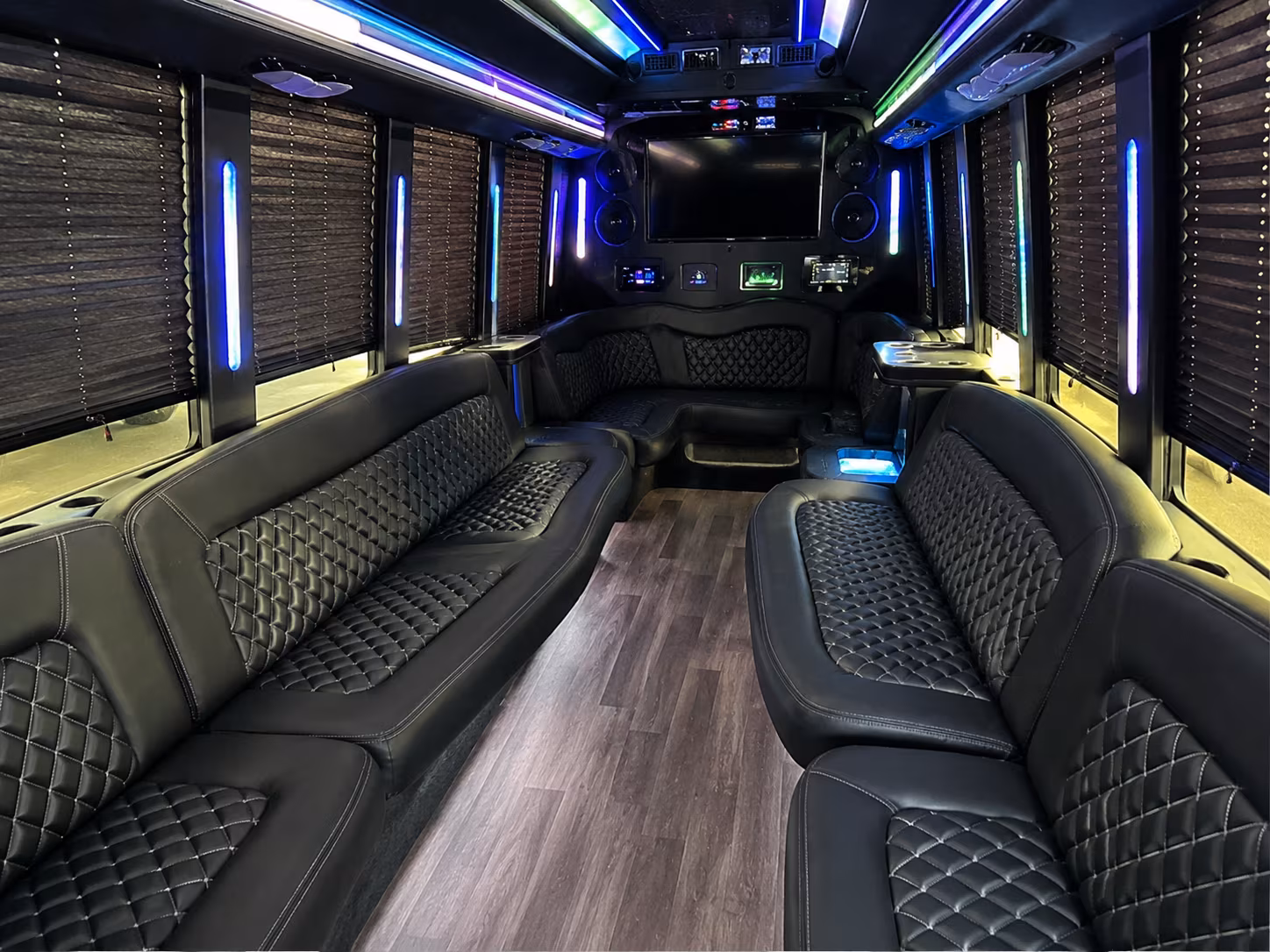 Sunnyvale Sporting Event Transportation party bus exterior