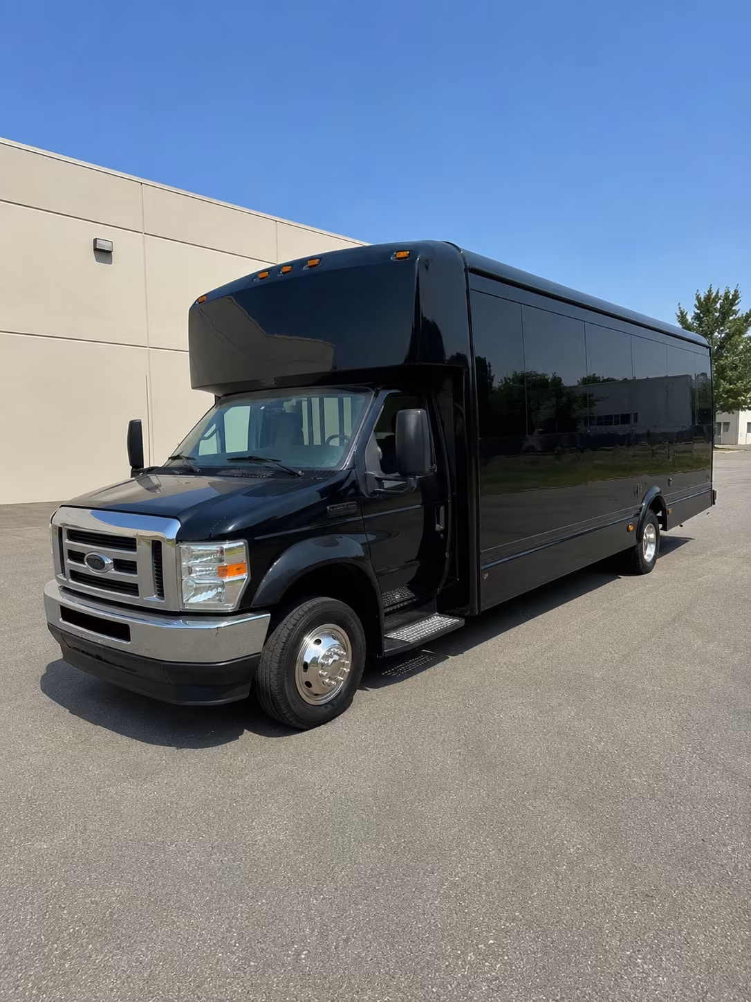 Sunnyvale Wedding Transportation party bus exterior